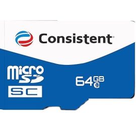 Consistent 64GB MicroSD Card | Class 10 | High-Speed Storage
