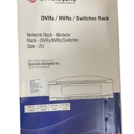 Consistent 2U Wall Mount DVR Rack | Metal Body | White & Gray