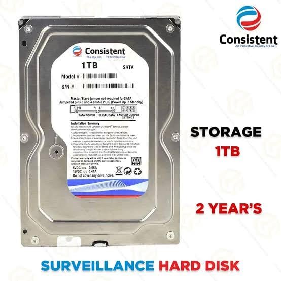 Consistent 1TB Surveillance Hard Drive | Reliable Data Storage - Image 2