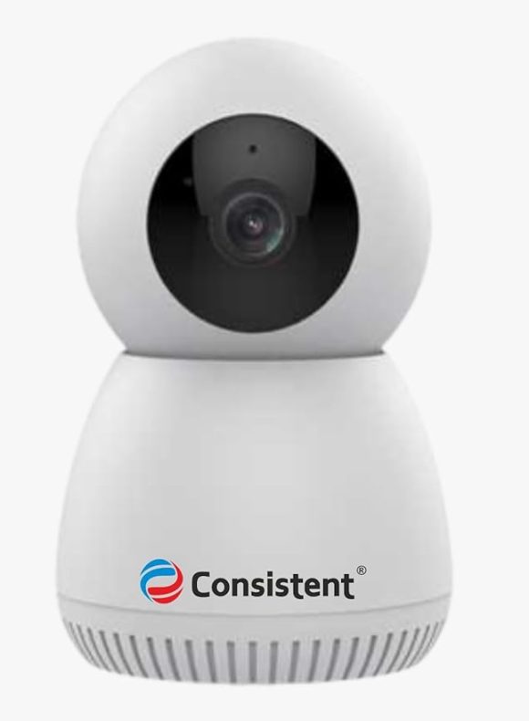Consistent Mini 3MP WiFi Pan-Tilt Security Camera | 360° View | Night Vision