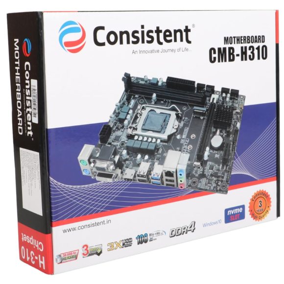 Consistent H310 Motherboard | 8th & 9th Gen | DDR4 | GMA 950 Key Points: