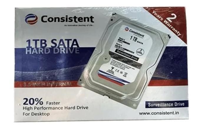 Consistent 1TB Surveillance Hard Drive | Reliable Data Storage - Image 3
