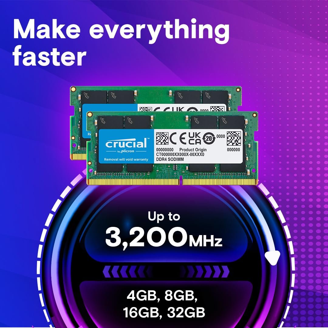 Crucial 8GB DDR4 3200MHz Laptop RAM - Image 3