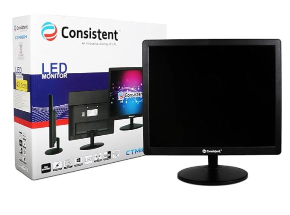 Consistent 17" LED Monitor (1804) | HD Display | Black