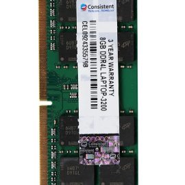 Consistent 8GB DDR4 3200MHz Laptop RAM | Plug & Play | 3Y Warranty