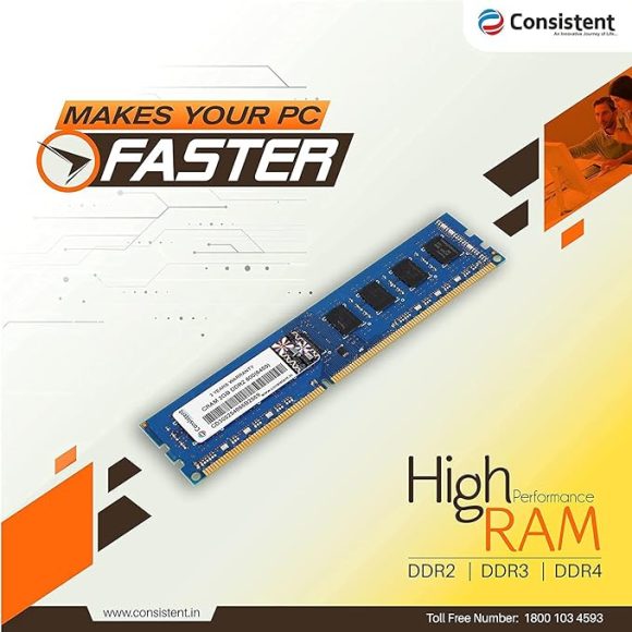 Consistent 4GB DDR3 1600MHz Desktop RAM | U-DIMM | 3Y Warranty - Image 3