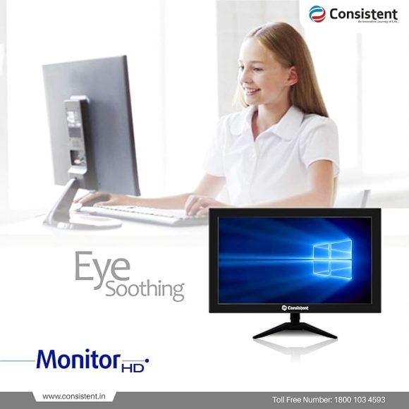 Consistent 17" LED Monitor (1804) | HD Display | Black - Image 3