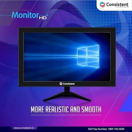 Consistent 19" LED Monitor (CTM 2001) | Wide Display | HDMI | Black