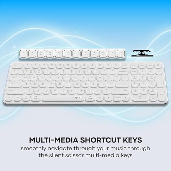 RAPOO 9320M Multi-Mode Wireless Keyboard & Mouse Combo - Image 3