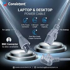 Consistent Laptop & Desktop Power Cables | Durable & Reliable Connectivity